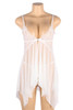 Lauren White Bridal Open Front Babydoll