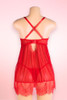 Tara Red Plus Size Babydoll