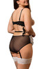 Rafaela Cupless French Maid Garter Teddy Plus Size Costume Lingerie