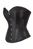 Black Satin Corset Top