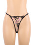 Carlotta  Sheer  Black Floral Embroidered Bra Garter Belt Set