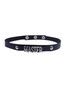 Master Faux Leather Bondage Choker  Letter Necklace