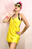 Sylvie Yellow Swimsuit Cover up Sarong  Wrap Beach Dress