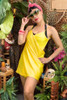Yellow Beach SArong Wrap Dress.