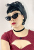 Bettie Black Cat Eye Pin-up Girl Retro Sunglasses