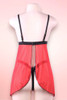 Dana Red Embroidered Babydoll Plus Size