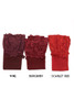 Wine Red Wide Lace Top Sheer Thigh High Stockings