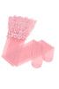 Bonifa Magenta Pink Retro Sheer Bra Garter High Waist Lingerie Set with Stockings