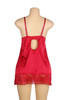 Alexis Red Lace Satin Elegant Babydoll