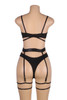 back view of Black lingerie set on a mannequin.