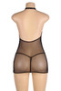 Bienne Plus Size Bondage Mesh Strappy Garter Chemise