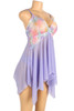 Fernie Pastel Lavender Plus Size Asymmetric Classic Fairy Babydoll