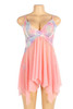 Fernie Pastel Peach Asymmetric Classic Fairy Babydoll