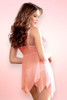 Fernie Pastel Peach Asymmetric Classic Fairy Babydoll
