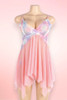 Fernie Pastel Peach Asymmetric Classic Fairy Babydoll