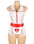 Lovesick Plus Size Sexy Nurse Halter Garter Chemise Costume