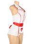 Lovesick Plus Size Sexy Nurse Halter Garter Chemise Costume