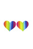 Heart Rainbow Disposable Nipple Cover Pasties 5 pairs