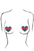 Heart Plaid Disposable Nipple Cover Pasties 5 pairs