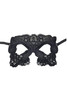 Claundestine Gothic Embroidered Masquerade Venetian Eye Mask