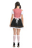 Red Plaid Gingham Beer Maid Peasant Dress Dirndl Costume