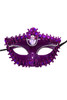 Purple Metallic Venetian Masquerade Mask