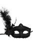 Black Enchanted Lace Feather Mask