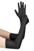 Black Spandex Stretchy Opera Elbow 20" Length Gloves