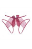 Crotchless Lace Bow Thong Panty 