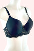 Black Trish Cup D Tshirt Full Cup Underwire Plus Size Bra