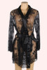 Nympha Black Eyelash Lace Robe