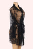 Nympha Black Eyelash Lace Robe