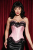 Pink Satin vintage Saloon Corset.