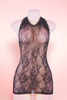 Jolie Black Halter Body Stocking Dress
