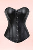 Veronique Vegan Leather Corset Top