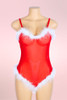Christmas Lingerie Teddy Bodysuit.