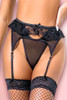 Louanne Black Lace Garter Belt.