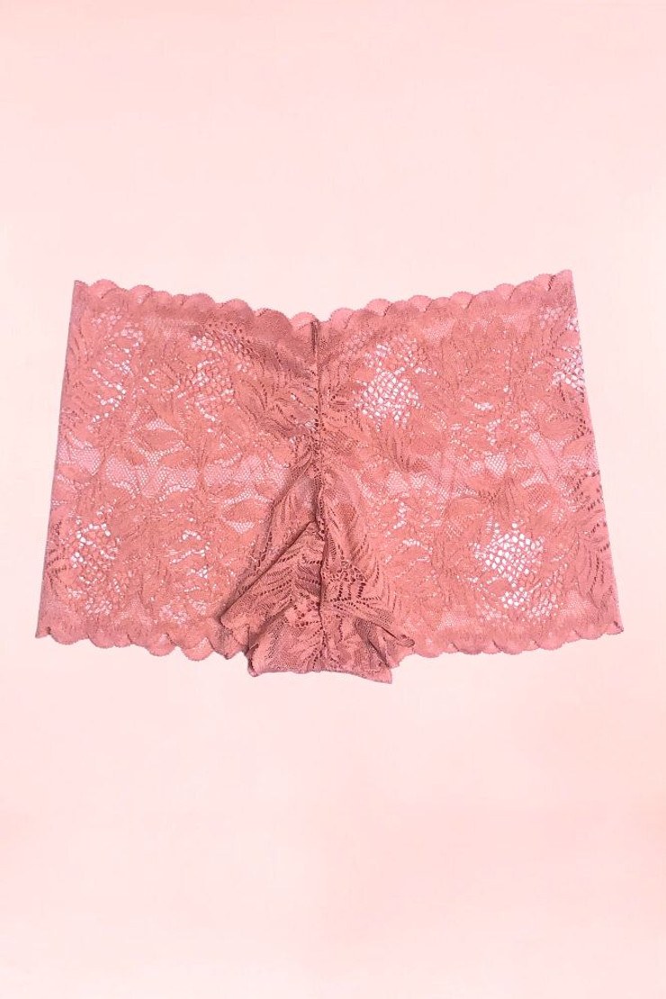 Pink cheekster underwear.