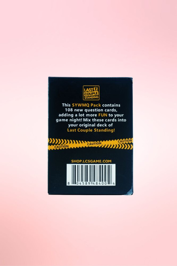 Last couple Standing Sex Card Game