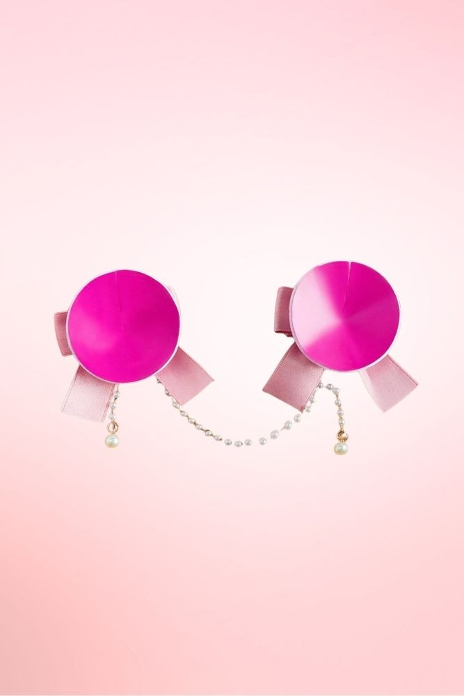 Coquette Pearl Bow Nipple Pasties