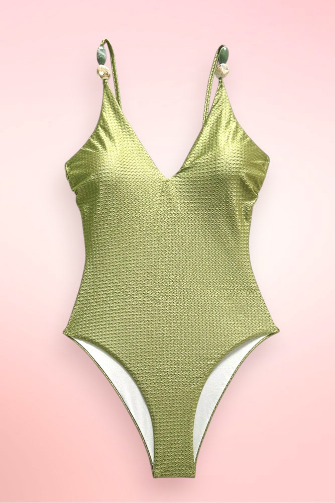 Sifnos Green One Piece Swimsuit