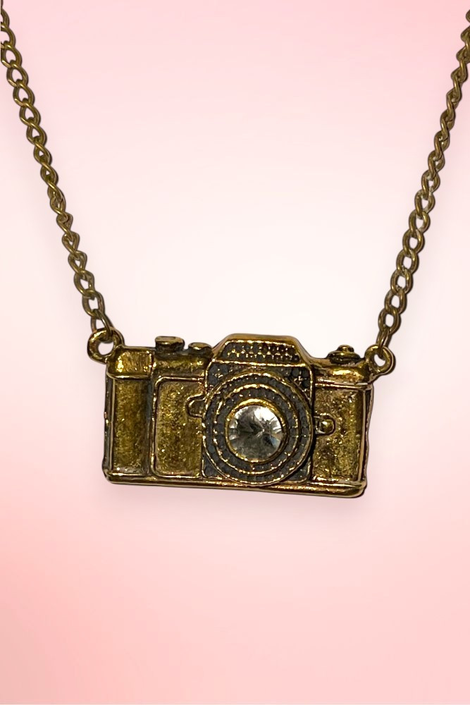 Retro Camera Pendant Chain Vintage Necklace