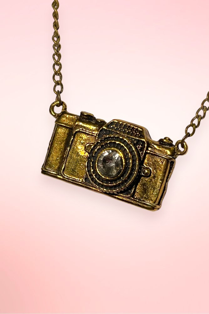 Retro Camera Pendant Chain Vintage Necklace