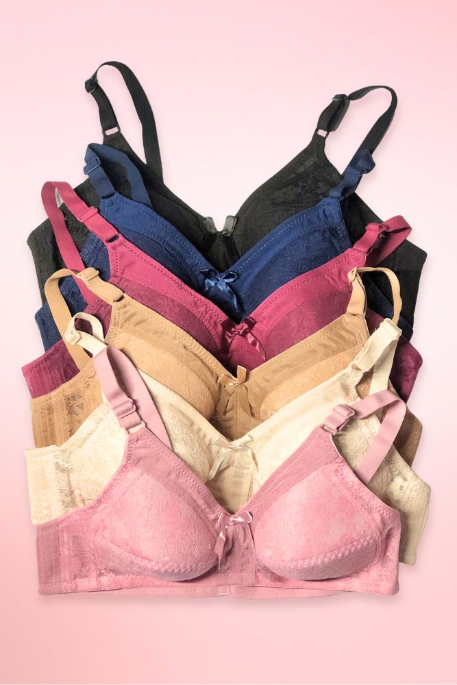 Vintage Lace Wirefree Plus Size Bra
