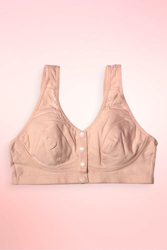 Cotton Wireless Front Closure Bra