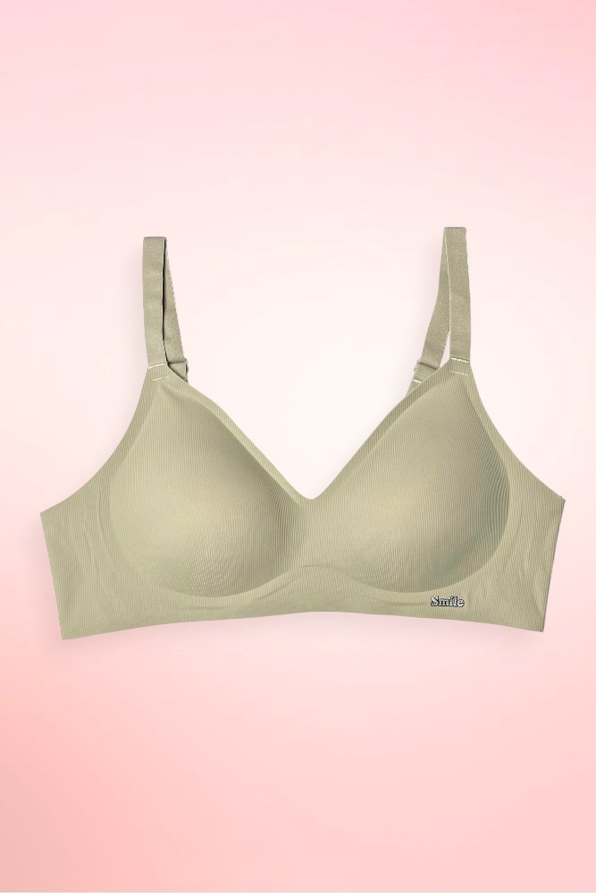 Seamless Ribbed Wireless Bra