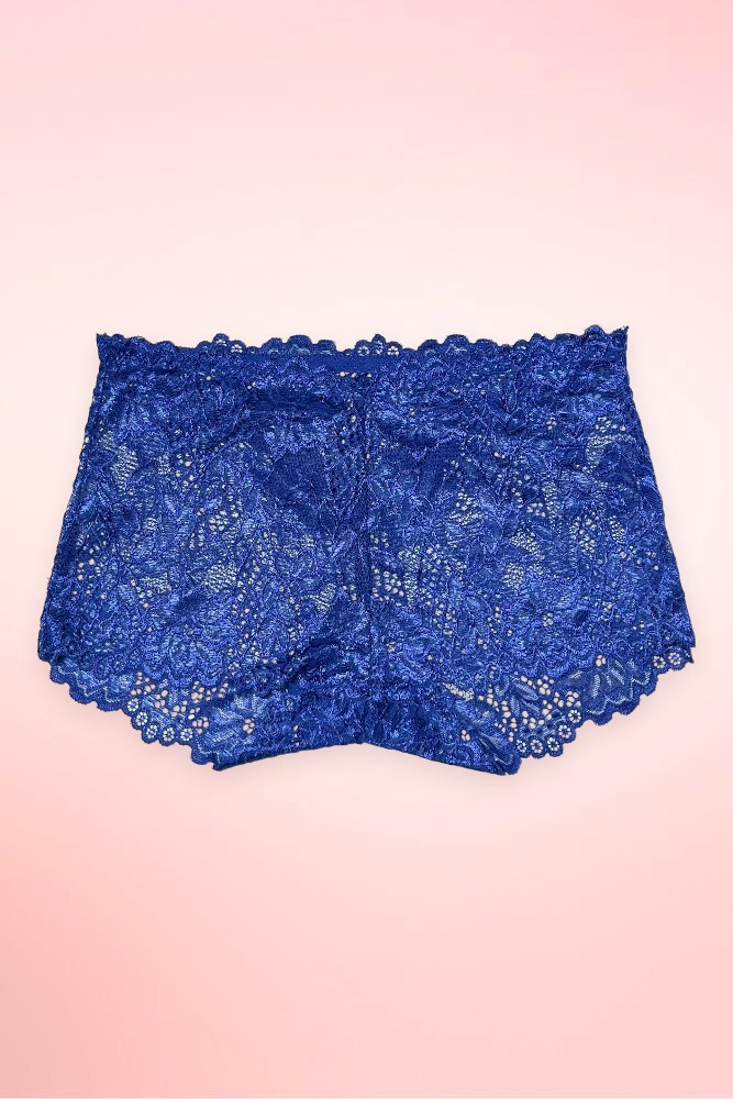 Lace Boyleg Panty Scalloped Floral Lace Boyshort Underwear