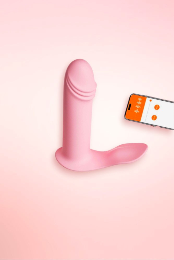 Pink App Controlled Werable Panty Vibrator Dildo