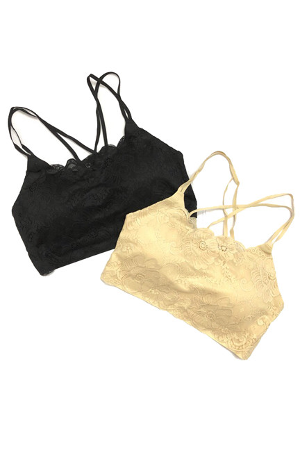 Lace Wire Free Laser Cut Padded Push up Sports Bra