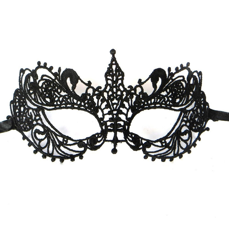 Natalie Black Lace Eye Mask